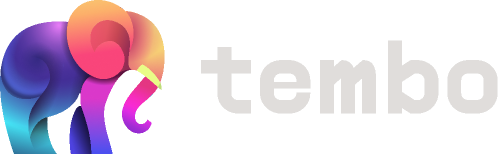 The Tembo logo - a multicolored elephant